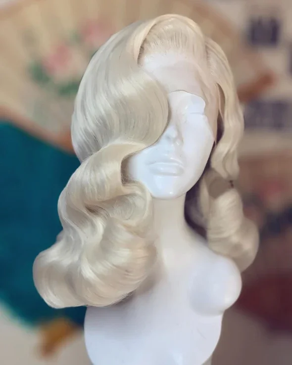 
Latest design 100% human virgin sexy lady hair long lasting high quality factory direct sale Spiral curl lace front wig 