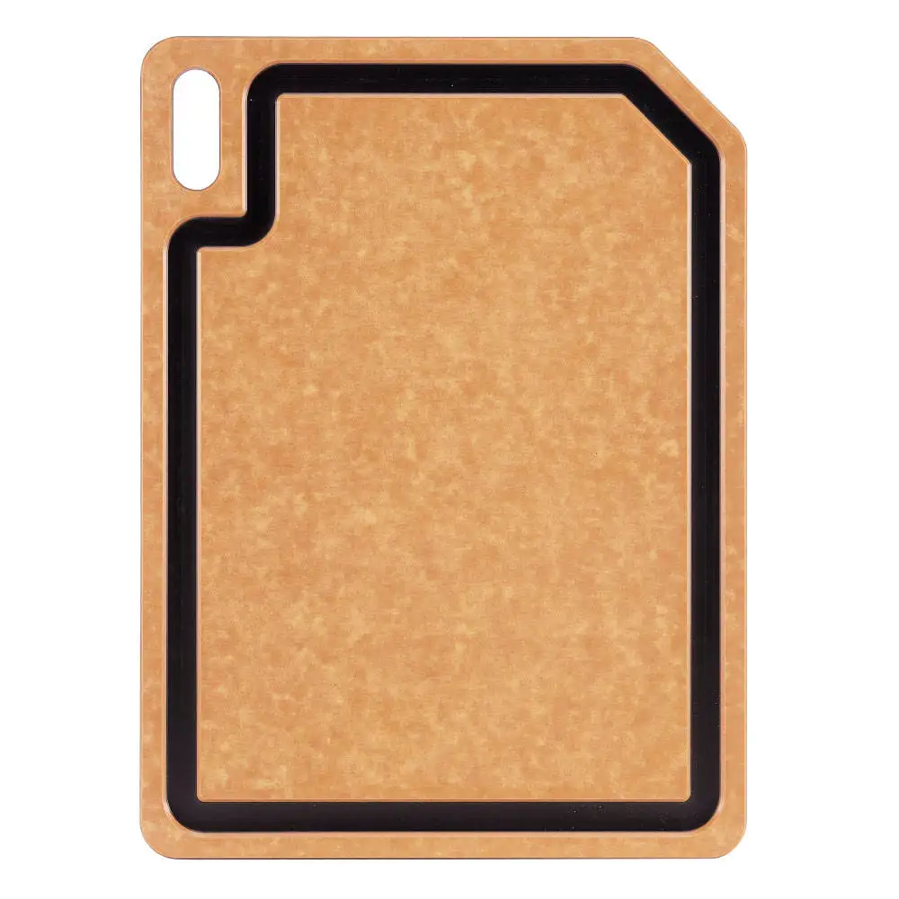 wood cutting board with groove and a hole and hook customized Square wood mango