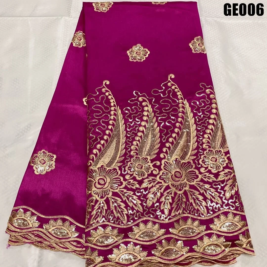 High Quality Royal Blue George Lace Fabric 2023 African Lace Fabric George Wrapper Ladies Dress Material