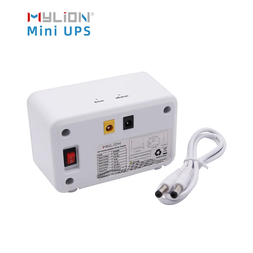 12V Dc Mini Ups Constant Output Voltage WiFi Router 12000Mah Mini Ups Home Electronic Equipment Battery Backup