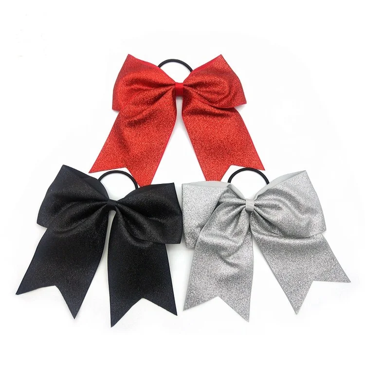 Factory custom 7 inch big boutique girl butterfly cheer hair bow