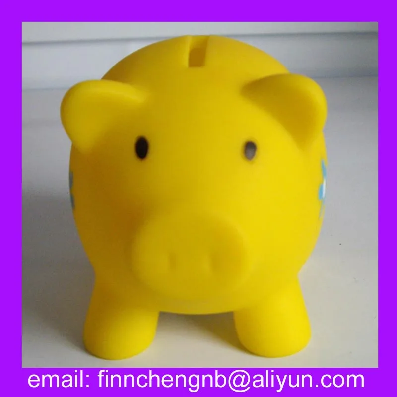 high quality promotional souvenir gift pvc piggy bank,plastic PVC piggy banks,kids plastic pvc piggy bank atm