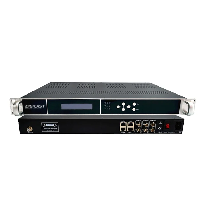 Multi Channels IPTV DVB-C QAM Modulator with IP to RF DVB-T Modulator for Hotel System