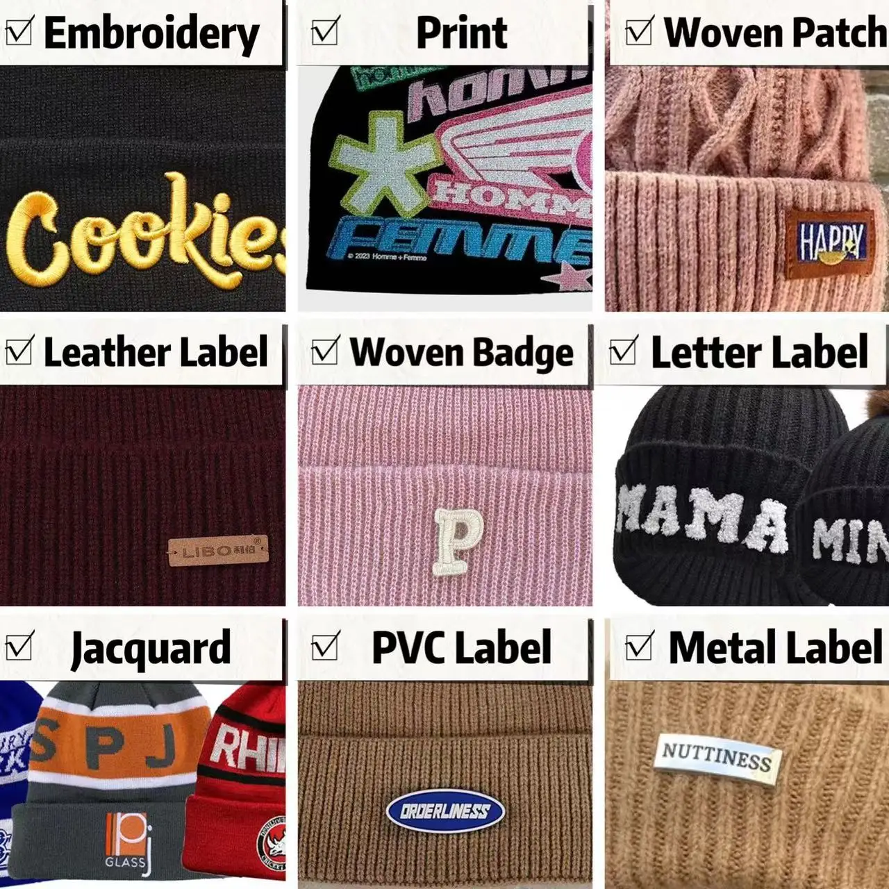 Plain Color Unisex Winter Hats Acrylic Wool Beanie Hats With Ear Flaps