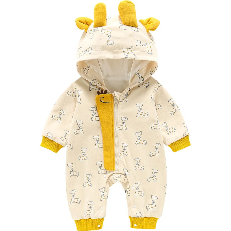 
Beautiful designed children baby infant jumpsuit long sleeve hooded clothes 