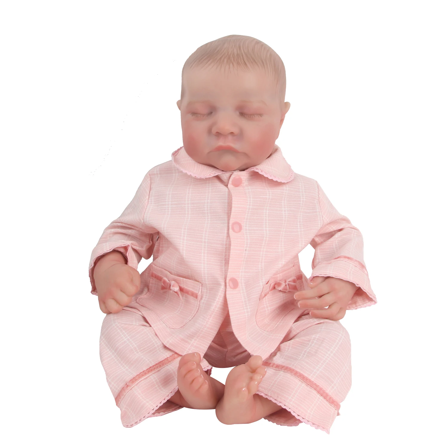 Fashion 17 inch Lifelike Reborn Dolls Baby Realistic Silicone Doll