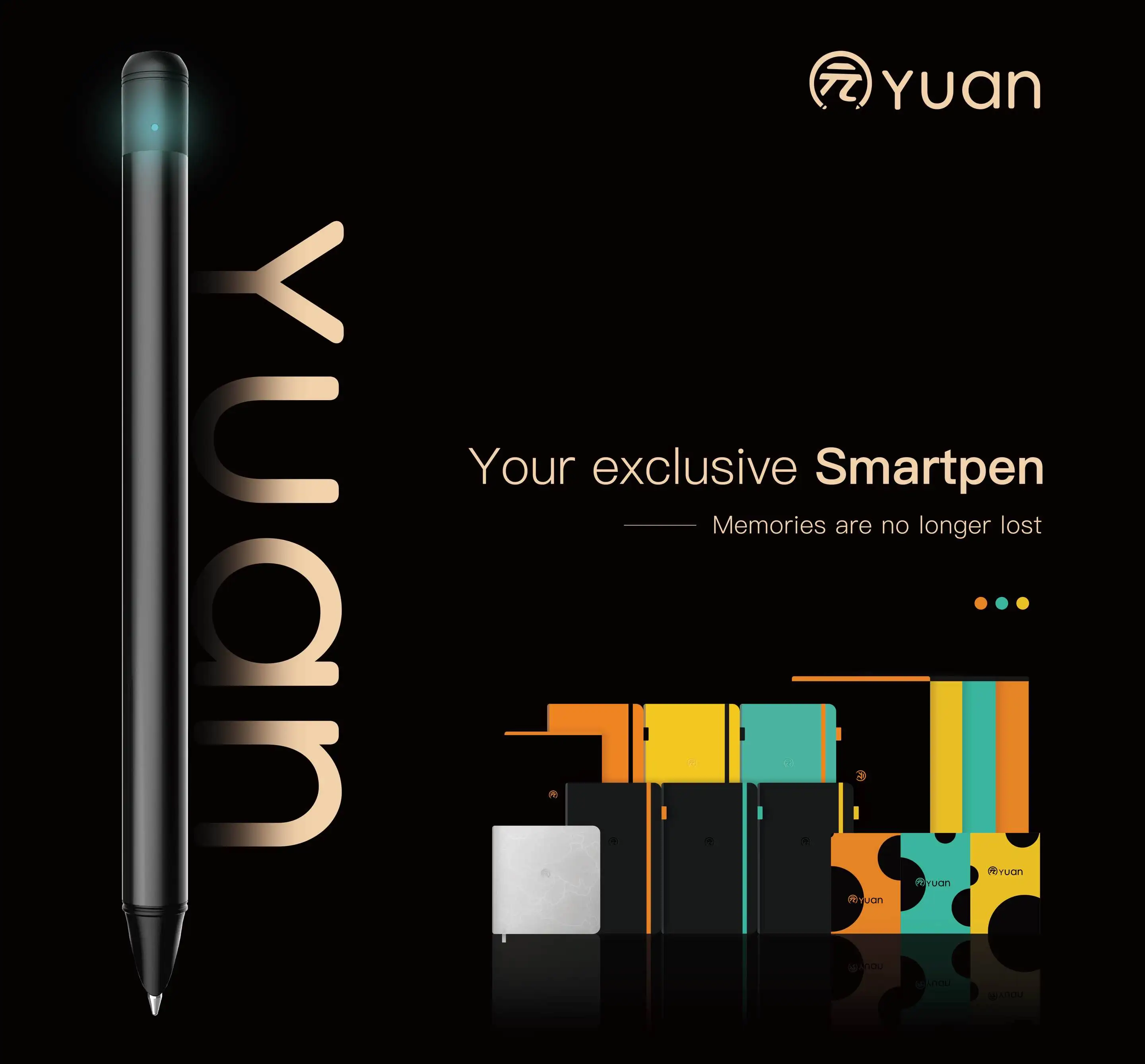 YUAN Smart Handwriting Recognition Stylus Synchronous Smartpen Digital Cloud Pen Digital Notebook with Pen Smart Writing Set