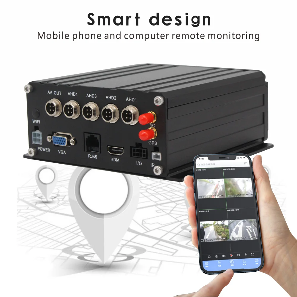 4CH 6CH 1080P 3G 4G GPS Автомобиль blackbox full hd Автомобильный dvr модуль carplay fhd камера зеркало Авто регистратор MDVR для грузовика