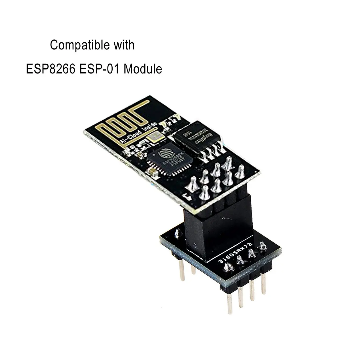 5pcs NRF24L01+ Adapter ESP8266 ESP-01 Adapter Module for NRF24L01+ 2.4GHZ Wireless Transceiver Module and ESP8266 ESP-01 WiFi Mo
