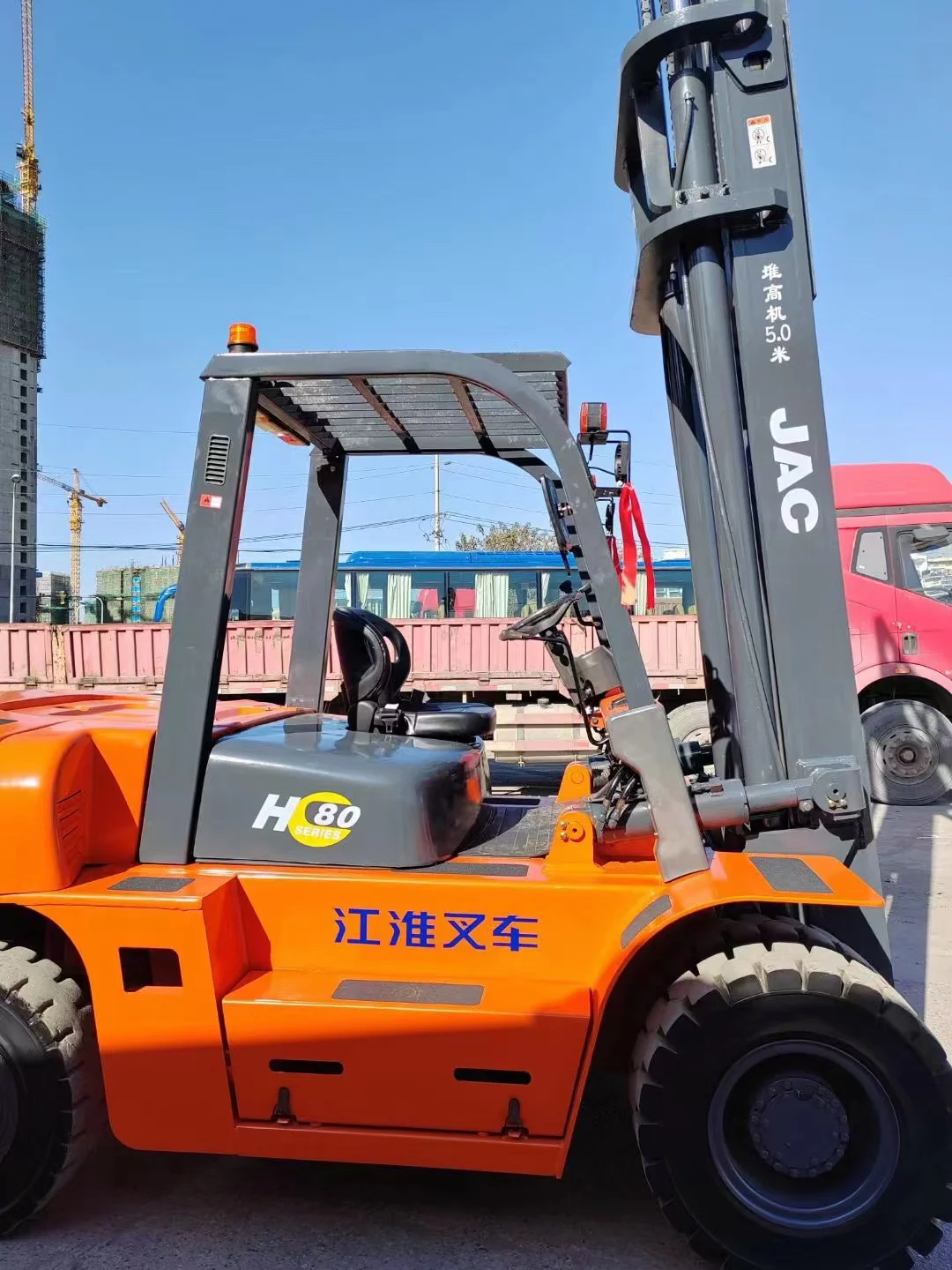 9.8 Ton China Brand JAC CPCD80 Used Forklift Truck