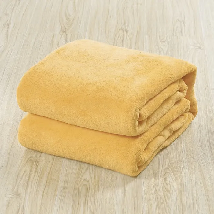 China factory direct sales  high quality super soft blanket coral velvet flannel blanket size customized