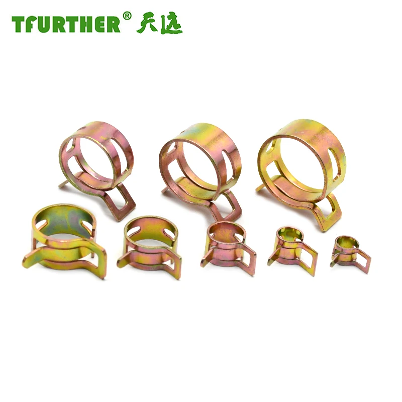 China Wholesale Price Custom Sizes Stainless Steel Clamps Spring-Loaded Clamp Spring Hose Clamp