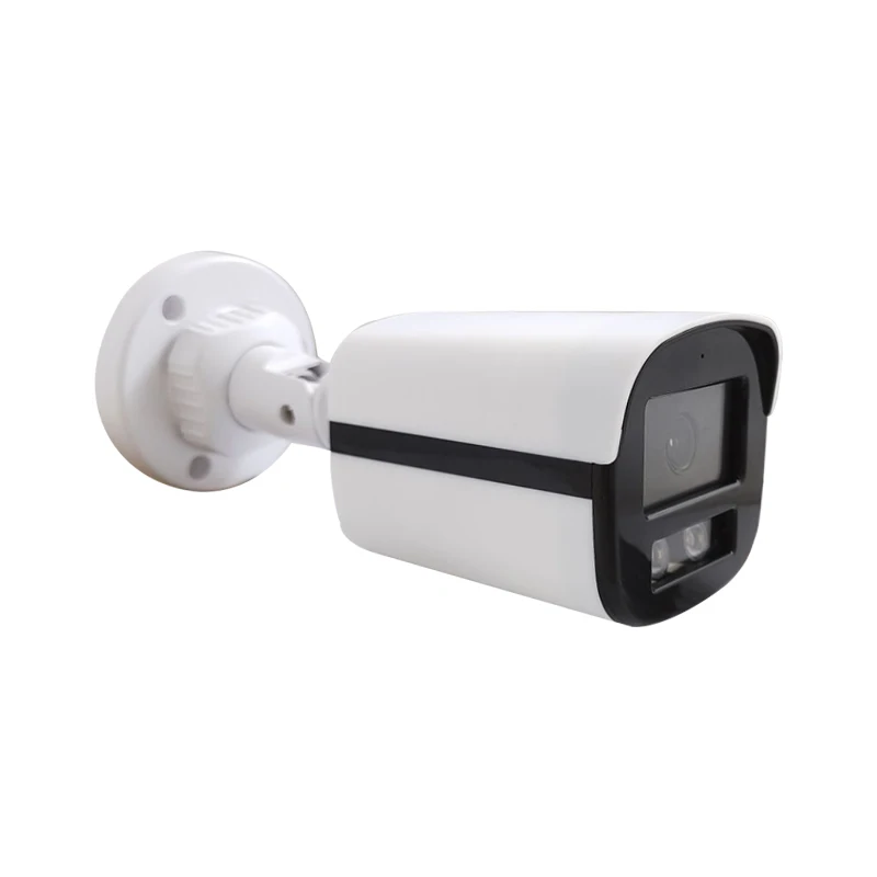 2MP 5MP hik colovu outdoor waterproof CCTV AHD TVI audio full color night vision camera warm light LED