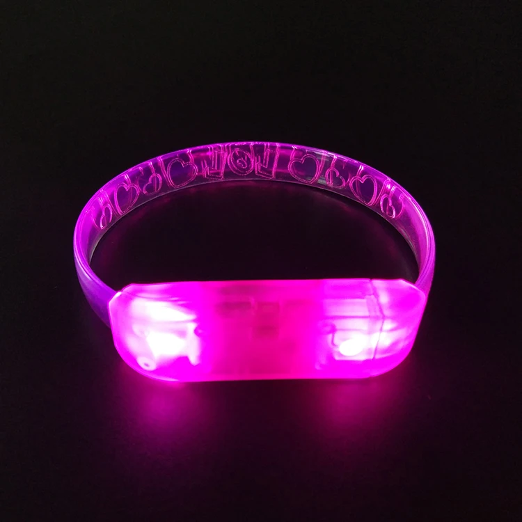 High Quality Party Favors Supplies Music Activated Glow Led Bracelet Light Up Wristband for Night