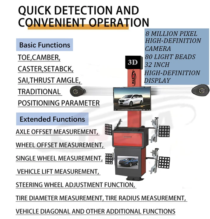 Garage Car repair Equipment Combos Tire Changer Wheel Balancer Car Lifter 3D Wheel alignment Tools Cabinet Air Compressor