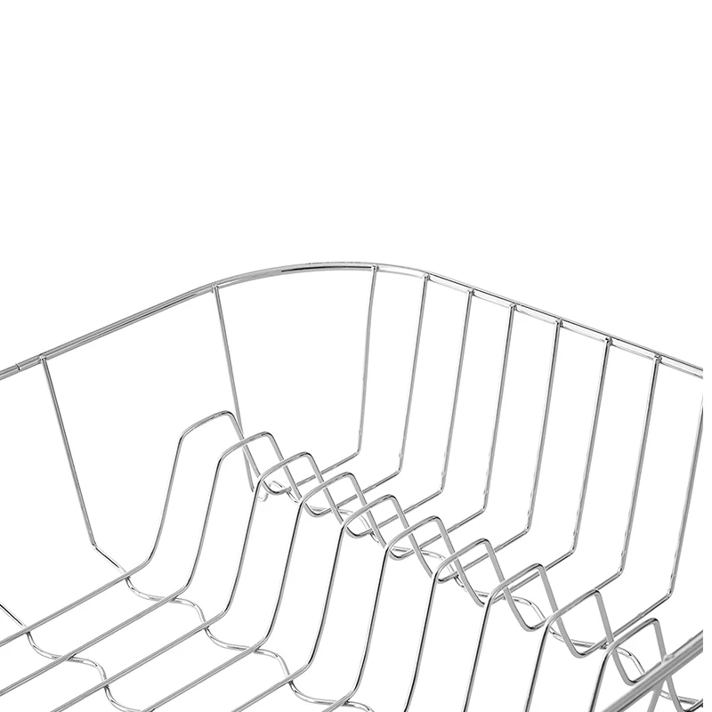 Kitchen Organizer Simple Wire Dish Dryer Drain Holder Cabinet Steel Chrome Wire Bowl Dish Drainer And Organizer