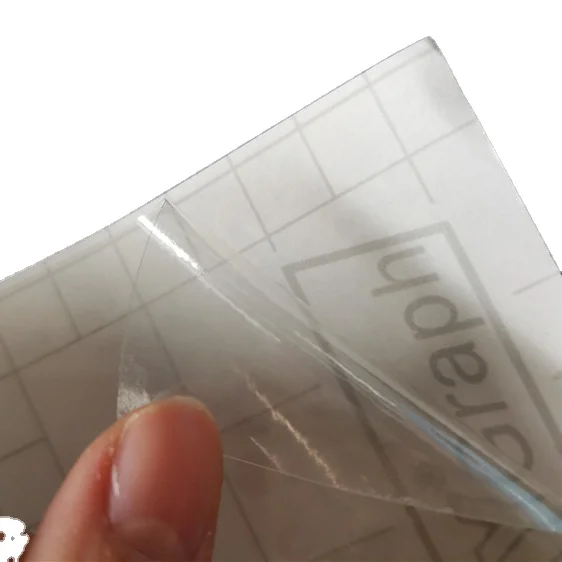 wholesale advertisement 140g vinyl clear sticker transparent for large format inkjet printing