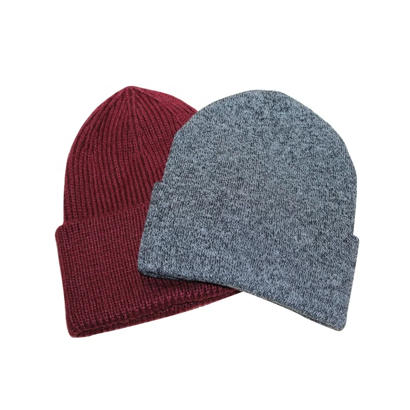 Custom logo wholesale Slouchy Beanie  Skull Cap Winter Ski Hat