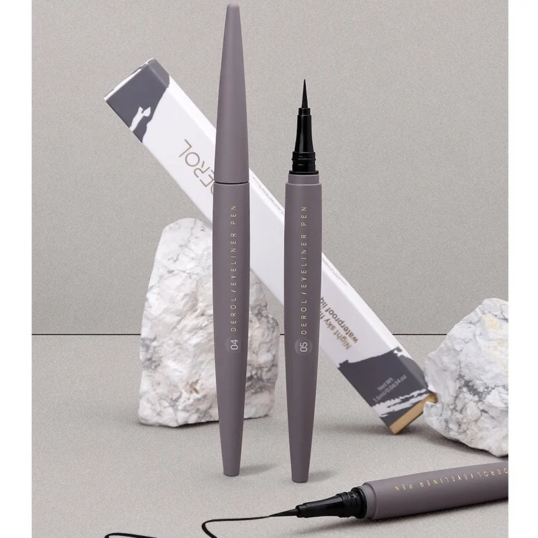DEROL Matte Eyeliner Liquid Black Brown Blue Yellow Colorful Liquid Eyeliner Fast Dry Waterproof Long Lasting Smooth Eye Liner