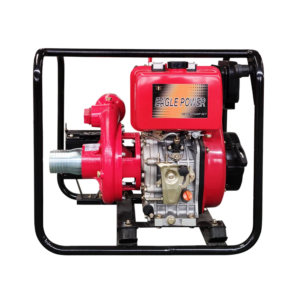 High-Pressure Water Pump Agricultural Machinery 3' Cast Iron Diesel Electric Start