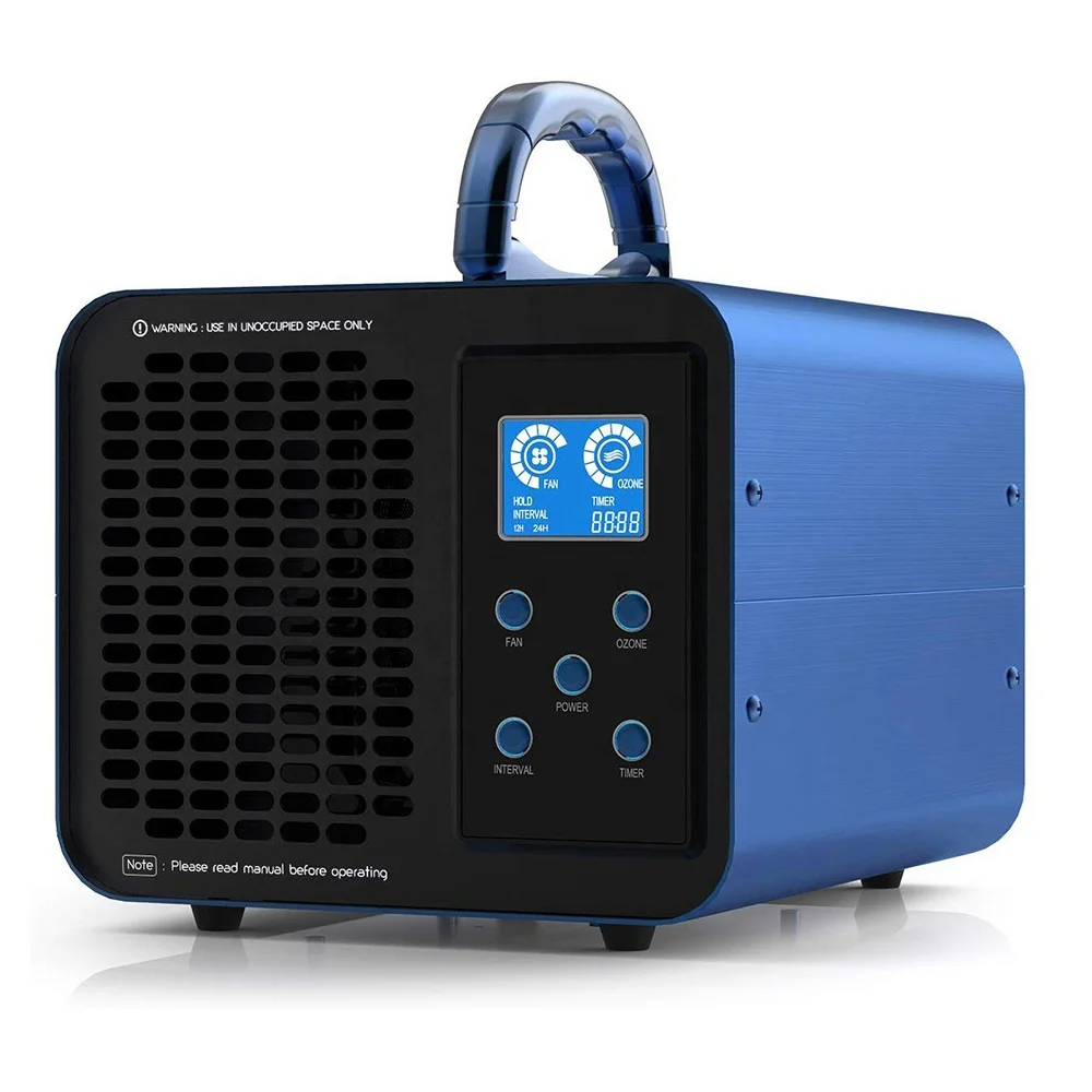 Powerful O3 Machine Washable Pre filter Ozone Generator Portable with LCD Displays HM 10000 EO 237*180*175mm 3.0KGS/4.0KGS 10g/h