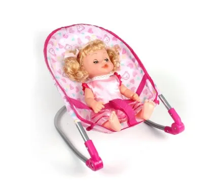 Transportation toy play house doll accessory trojan horse cradle bed pillow quilt dining table medical supplies trolley set toy