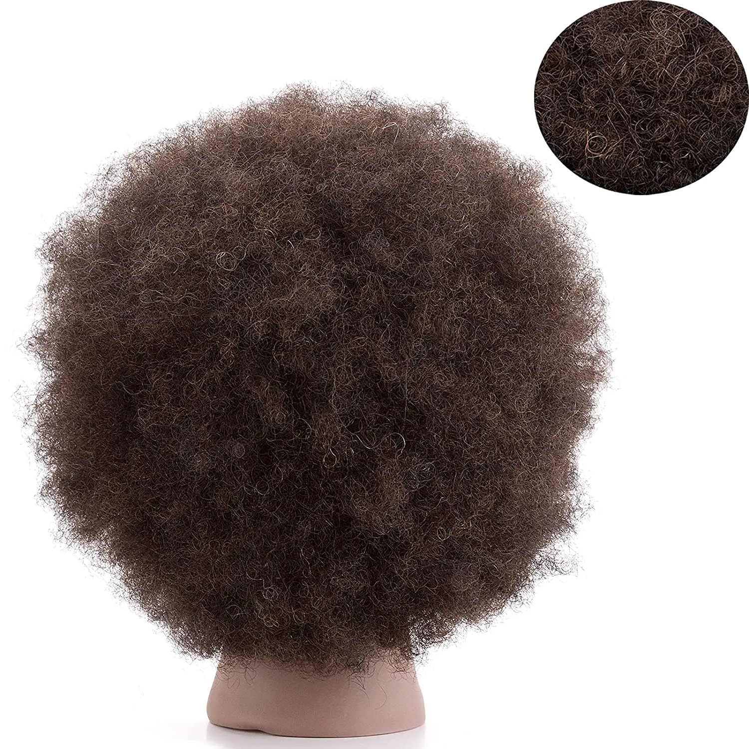 Factory wholesale Hand-woven explosion style Xiaoqu black face teaching head animal hair head model full hair practice head