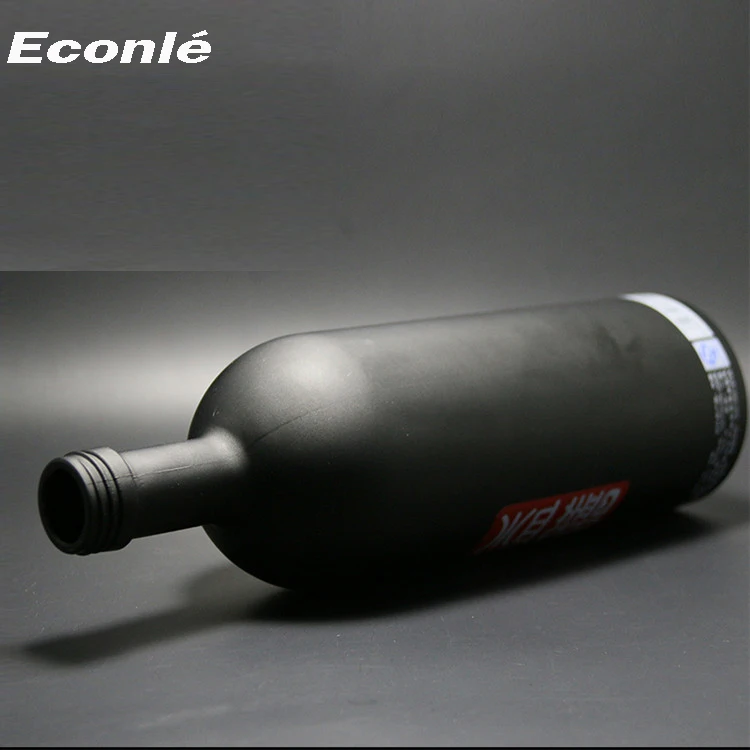 Hot sale Black Spray Coating 500ml 700ml 750ml Glass Liquor Vodka Bottle with Custom Printing bouteille en verre avec bouchon