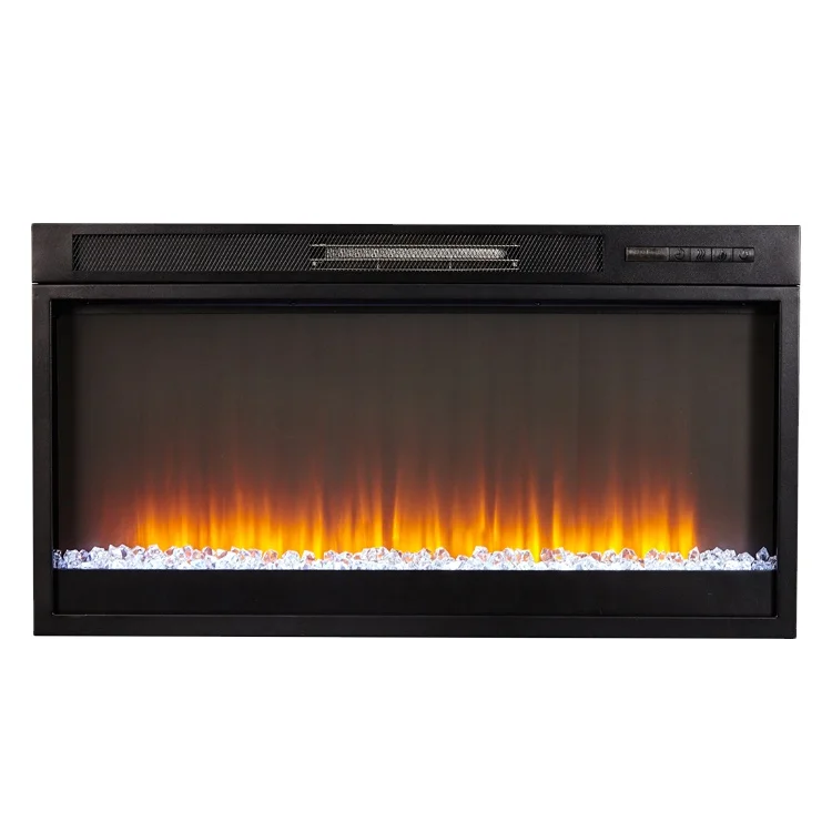 Sunshine 43 inch built-in Black Mount Electric Fireplace