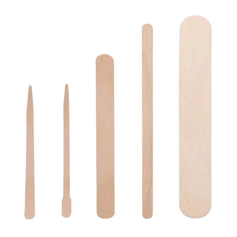 Wholesale wooden sticks for waxing 100/ Pieces Bag Disposable sealing wax stick stick wax