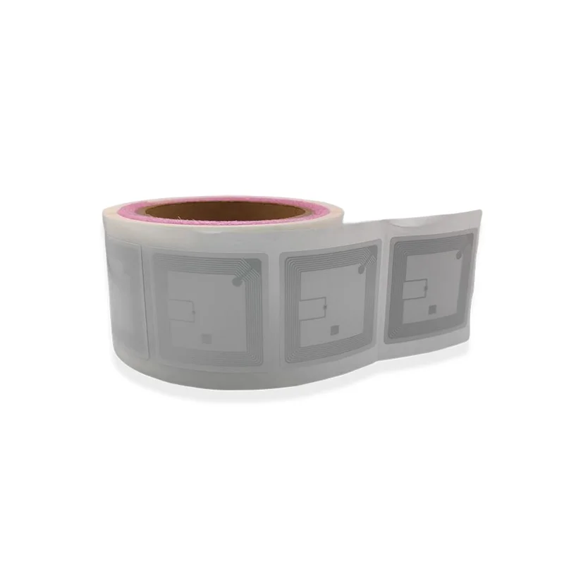 Factory Costom FUDAN Printable ISO 15693 13.56MHz  Coated Paper/pet 50X50mm NFC HF RFID Tag For   Book Management