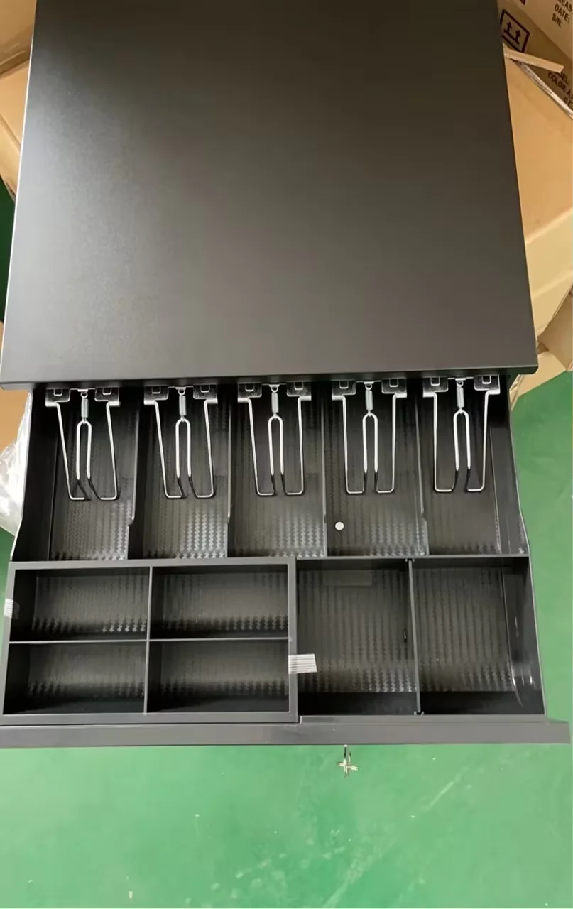 Металлический кассовый аппарат ящик для денег POS с 5 банкнотами 6 лоток монет розничной торговли и супермаркета