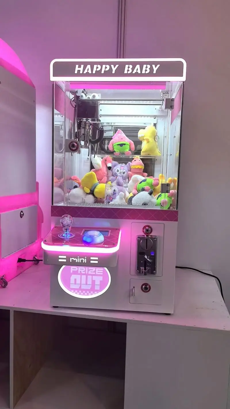 HY Hot Selling Mini Claw Machine Arcade Game Machine New Toy Crane Mini Claw Machine for Shopping Mall