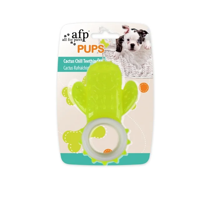 AFP Pet Product Cactus Freezable Cooling Teether Chew Toy Dental Chill Teething Toys