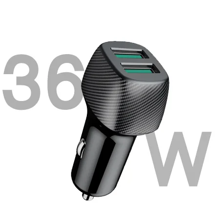  Быстрое Автомобильное зарядное устройство Qc 3 0 с двумя Usb-портами 12
