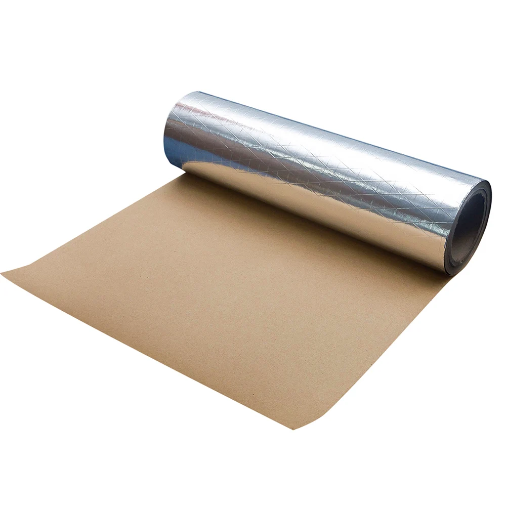 Manufacturer 90%-97% emissivity aluminum reflective foil faced scrim kraft paper insulation for greenhouse
