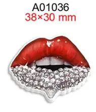 Acrylic Fashion Lipstick Cartoon Printed Planar Resin Flatback 50pcs/lot for Charms DIY Bow Craft Supplies Phone Decorations