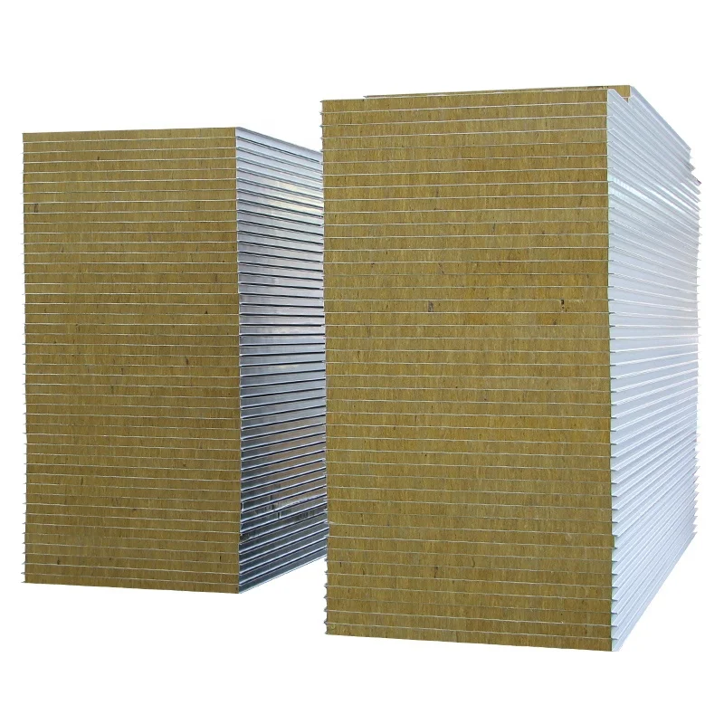 Rock wool sandwich panel  mineral wool panel for Prefabricated House