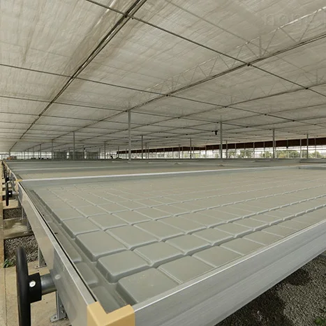 Easily Seedbed Planting Assembled Adjustable Abs Ebb And Flow Seedbed Hydroponic Planter Growing Table Rolling Bench