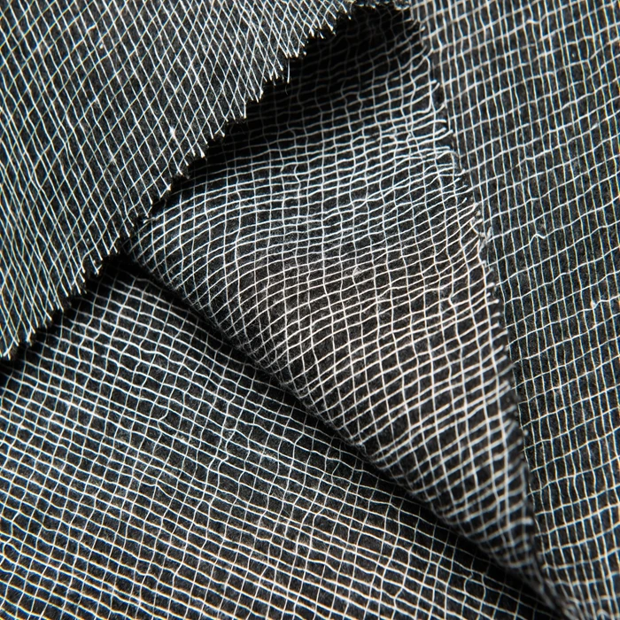 2024 Wholesale of hot sale direct polyester weft insert interlining brushed warp knitted fusing tricot interlining for suit