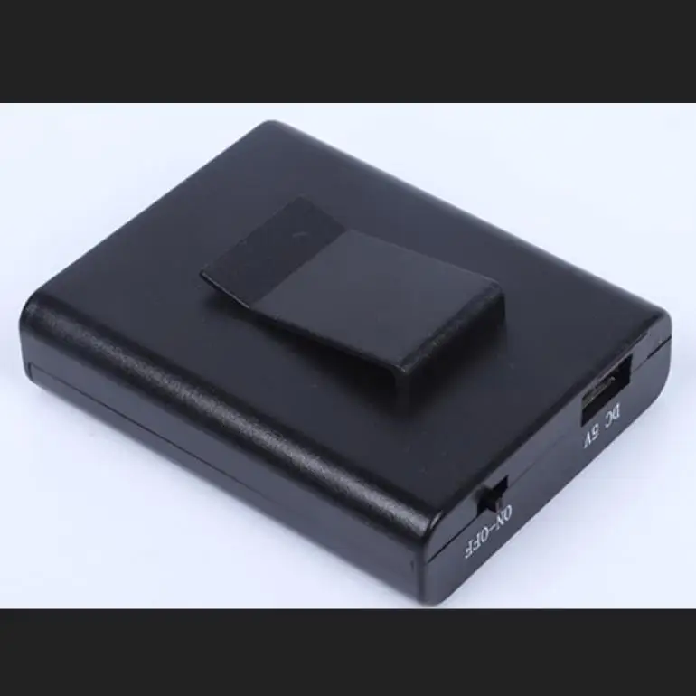 Plastic 6V 4AA 4 AA Battery Holder Box Battery Cell Holder with cover switch USB female port clip