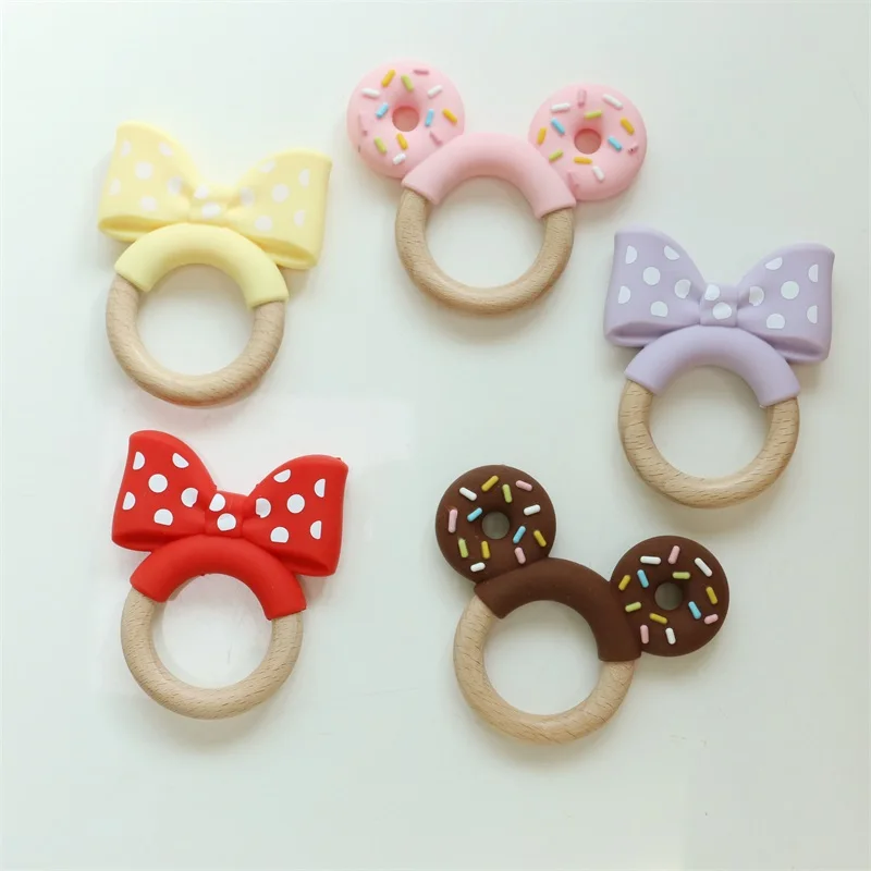 NEW ARRIVAL latest designs cute silicone teething toys food grade baby soothing cartoon silicone teethers