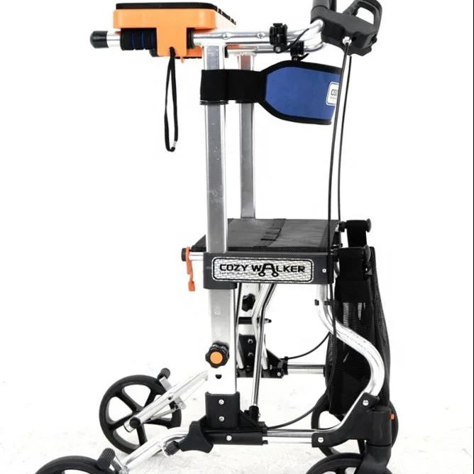 Light weight aluminum folding rolling mobility medical cerebral palsy walker Rollator walker for old people