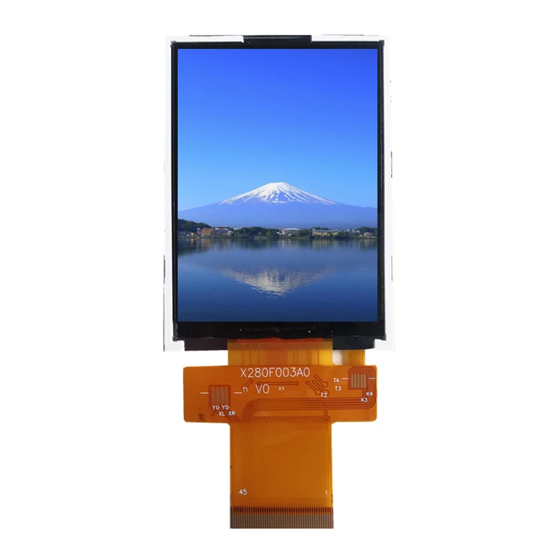 2.8 inch wholesale TN 240*320 MCU/SPI/SPI+RGB interface 45 pin tft lcd display panel