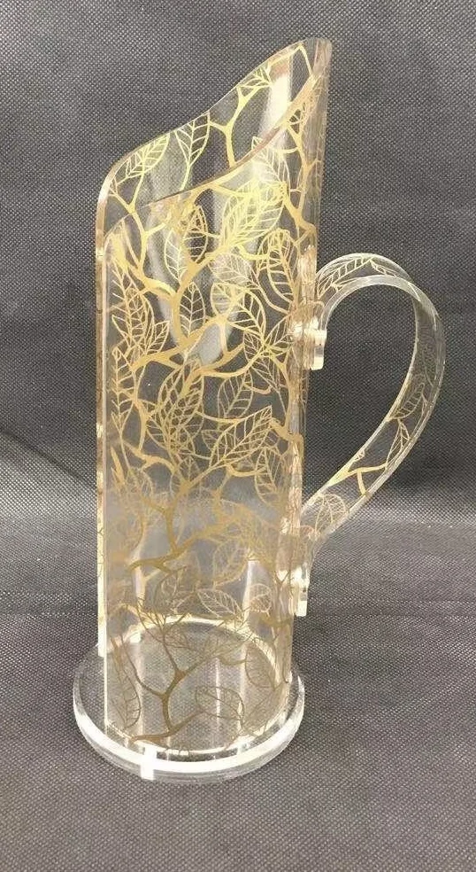 Arabic Style Customized Acrylic Chocolate Snacks Holder Tea Cup Rack for Ramadan Eid Holidays