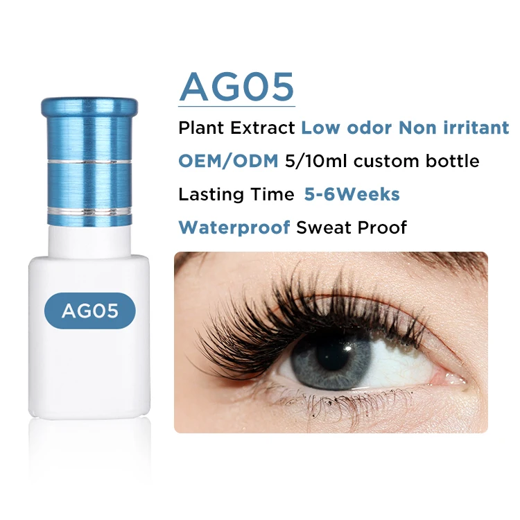 Hollyren Eyelash Extension Adhesives And Glues Private Label Colle a Faux Cil Professional Long Lasting Lash Glue Adhesive