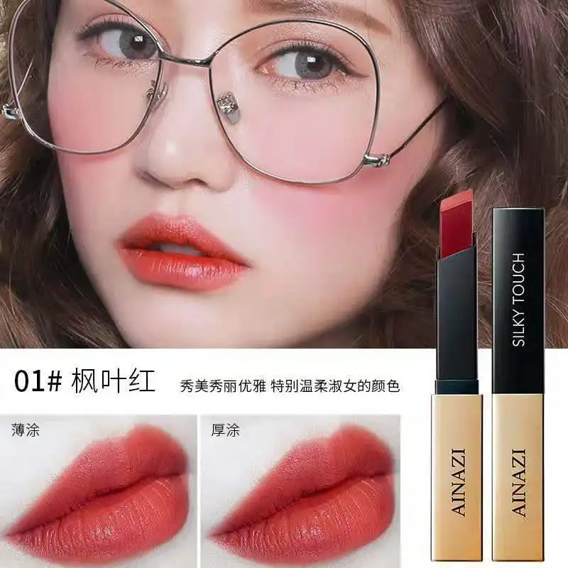 RTS waterproof velvet matte customize makeup Lipstick custom matte lipstick private label ladies cosmetic cute lipstick