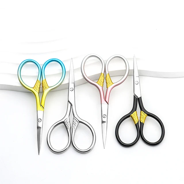 Portable Manicure Cuticle Beauty Grooming Mini Safe Eyebrow Trimming Scissors For Trimming Hair And Cutting Paper