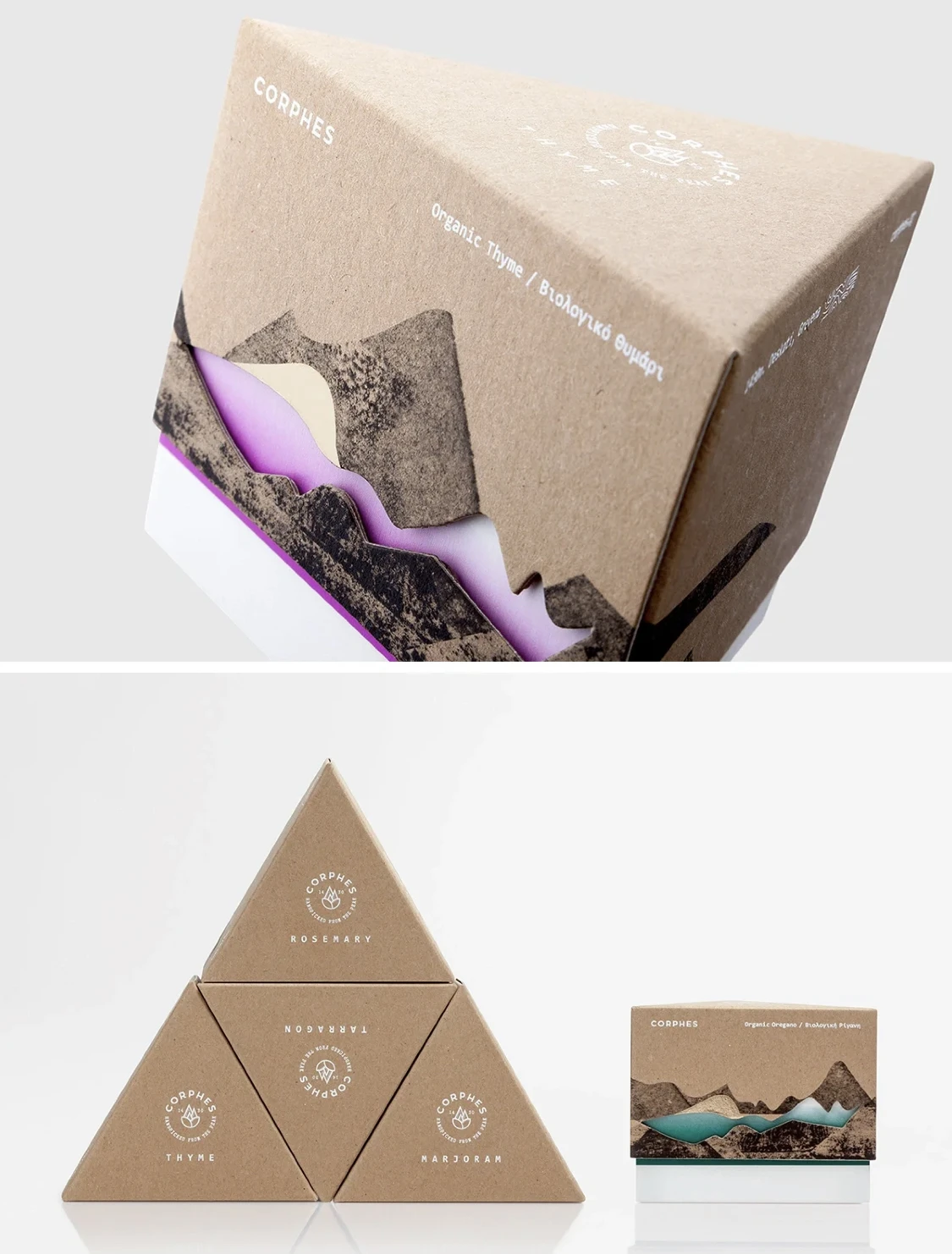 New design innovative Factory price high quality unique creative triangle gift box Chinese retro gift box for tea