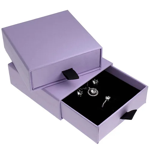 Custom Logo Premium Luxury Sliding Cover Rigid Cardboard Paper Gift Small Jewelry Drawer Box Packaging